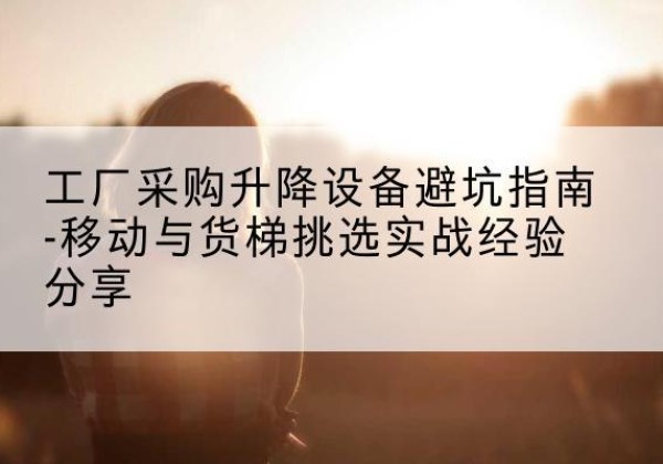 上蔡移动式升降机怎么选-工厂采购升降设备避坑指南-移动与货梯挑选实战经验分享